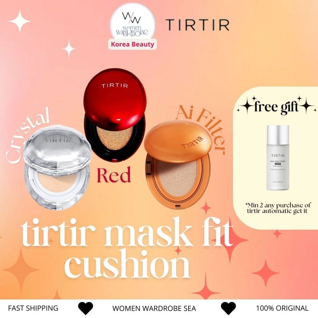 [Ready Instant] TIRTIR Mask Fit Red / AI Filter / Crystal Mesh Cushion Mini and Full size exp 2027/8