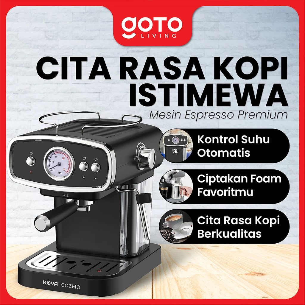 Kova Cozmo Mesin Pembuat Kopi Espreso Coffee Maker Espresso Machine