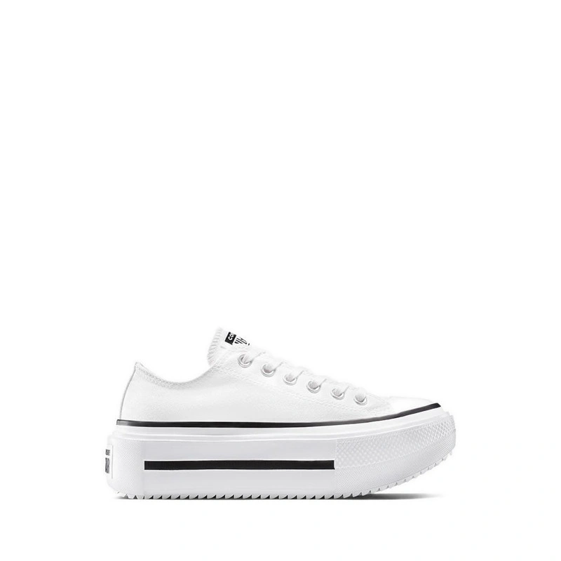 Converse CTAS Lift Double Stack Women's Sneakers - White/Black/White