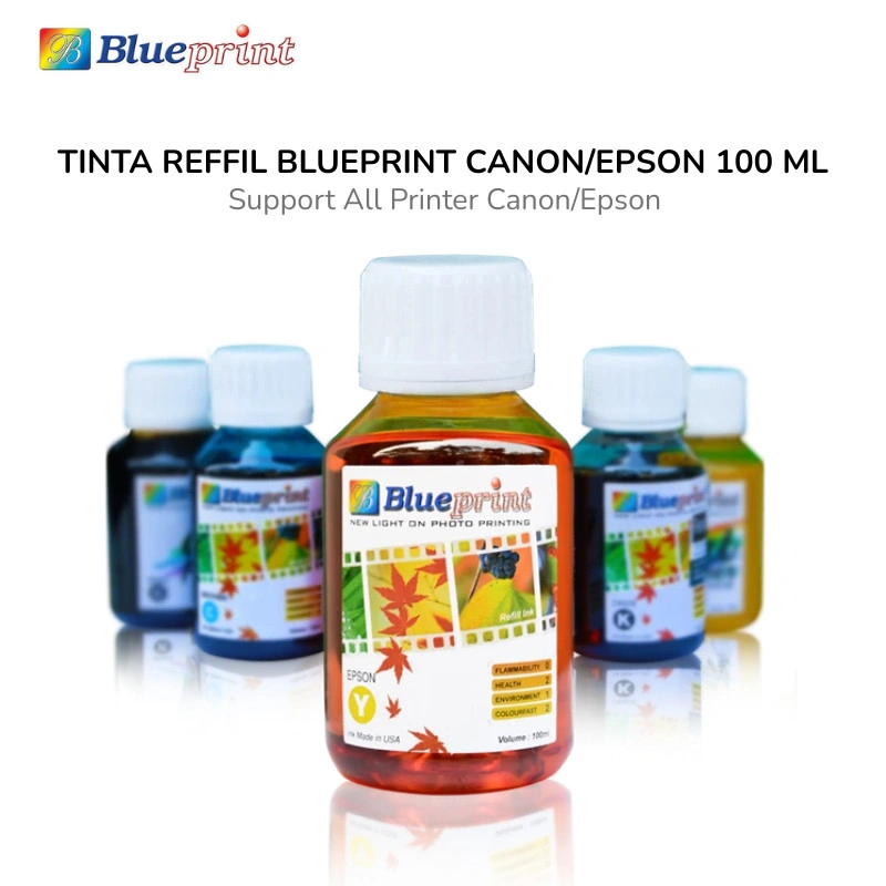 Tinta Reffil Blueprint for Canon/Epson 100 ml All in one Printer Canon/Epson
