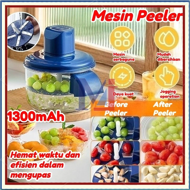 [COD] Mesin Peeler Anggur Listrik Otomatis 1300mAh Pengupas Anggur Otomatis Hands-Free Skin Remover Untuk Buah Berry, Alat Prep Buah, Peeling Yang Hanya Berusaha