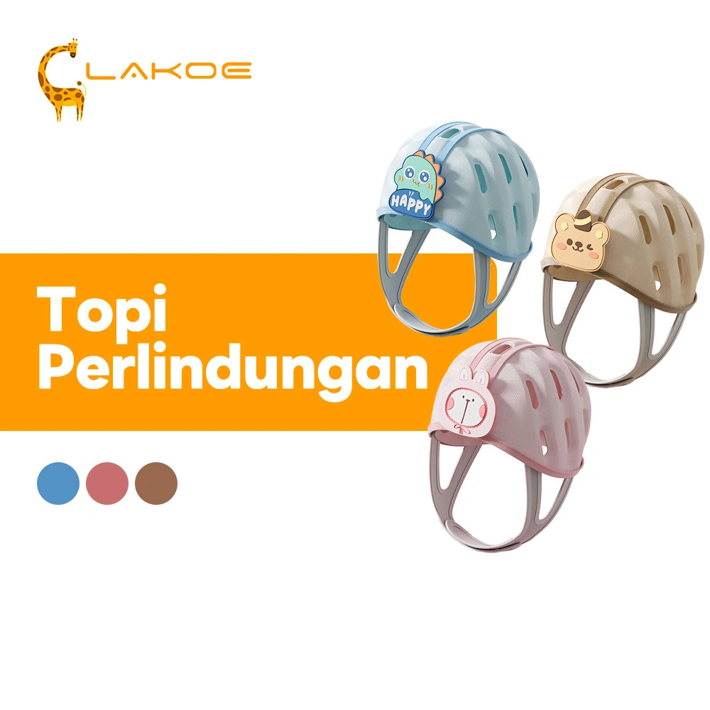 LAKOEOFFICIALMAL Helm Bayi Head Protector Helm Baby Anti Tabrakan Head Safety Helmet Anti Jatuh