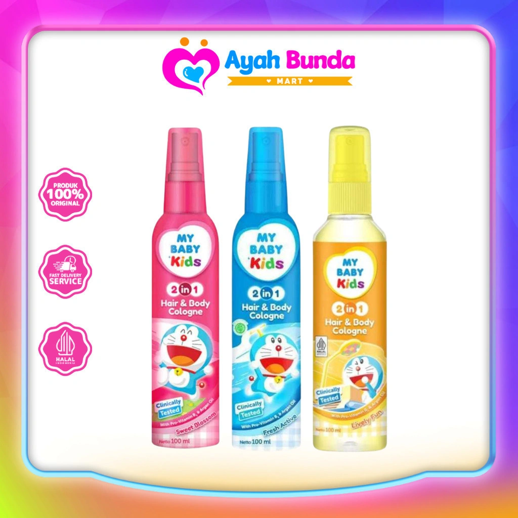 My Baby Kids Hair & Body Cologne 100ml - Minyak Wangi | Ayah Bunda Mart
