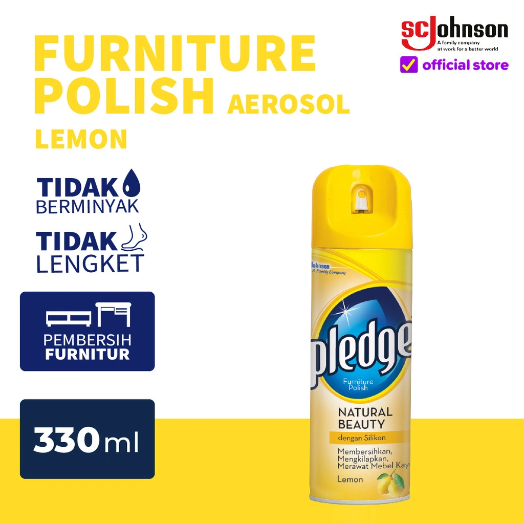 Pledge Aerosol Lemon 330ml