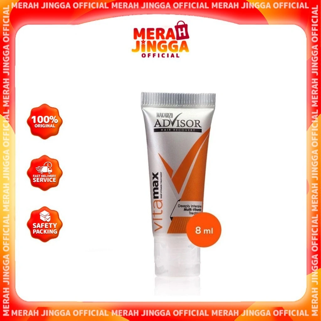 Makarizo Advisor Hair Recovery Vita Max 8ml - SATUAN | Merah Jingga Official
