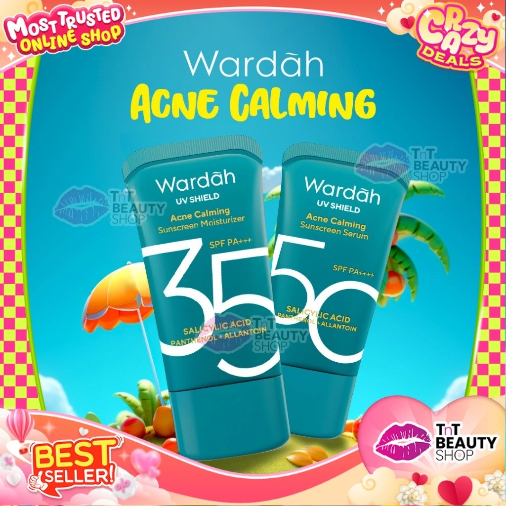 WARDAH UV Shield Acne Calming Sunscreen Spf50 | Spf35 Pa++++ | TnT Beauty Shop