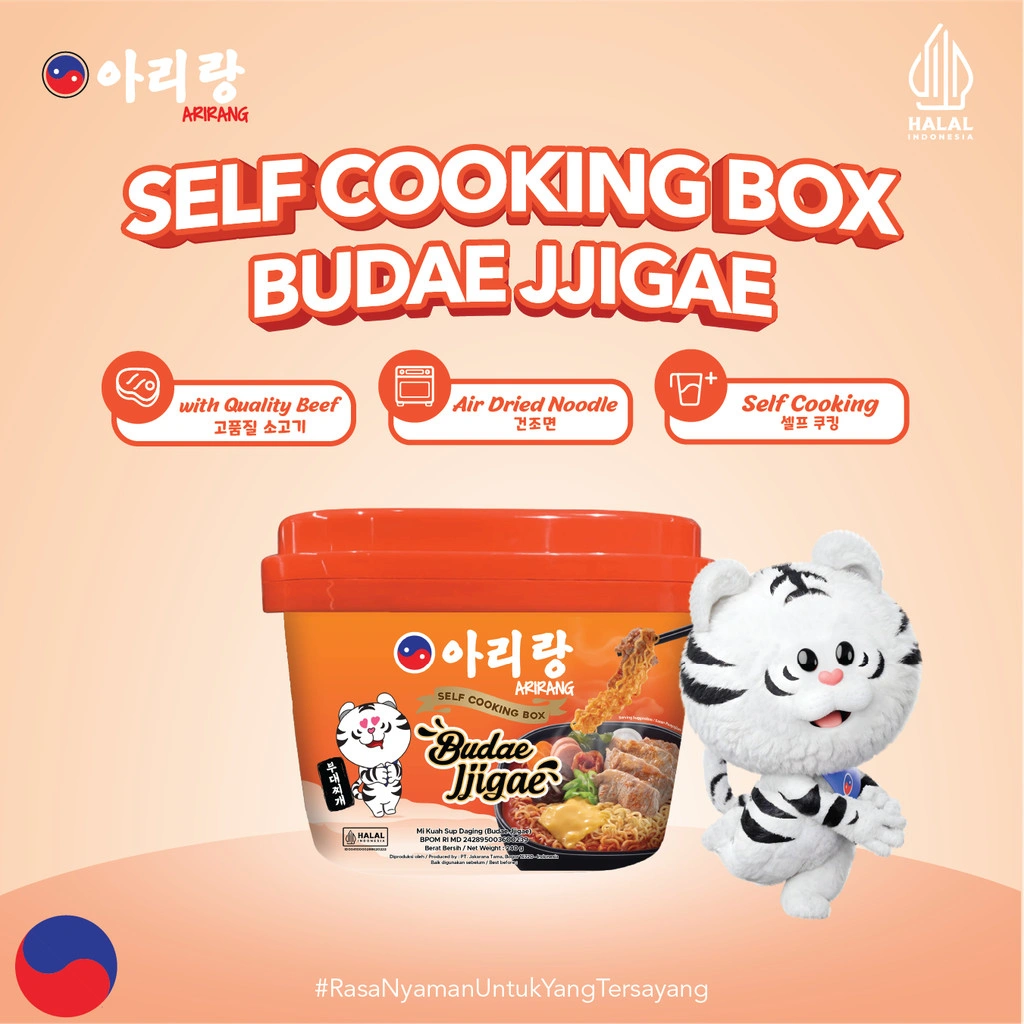 Arirang Self Cooking Box Budae Jjigae 160g + Mangkok
