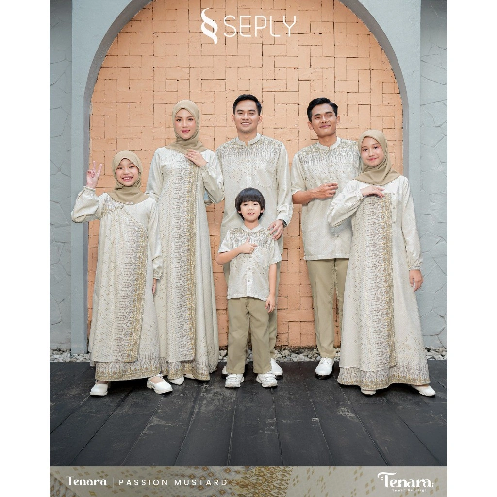 Seply | Tenara Passion Mustard Sarimbit Keluarga Terbaru 2026 Bermotif