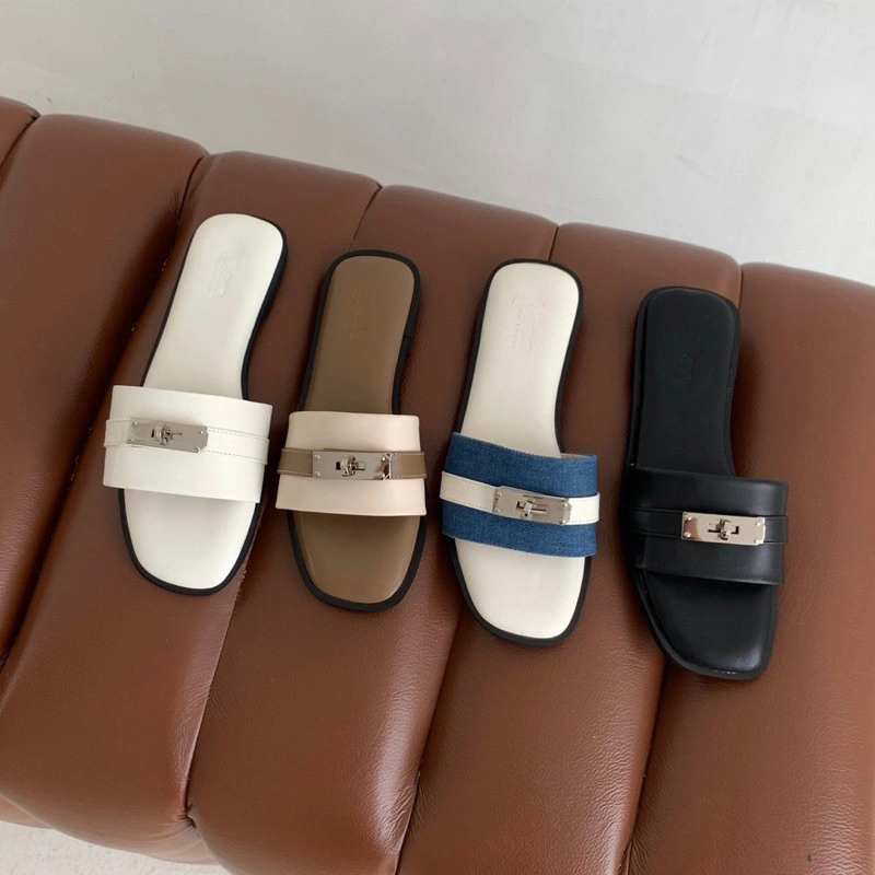 Moss Flats Sandals (1cm) — Bien Bali | Bien the Label | Sandal/Slides Casual Wanita | Sandal Slip on Empuk | Sandal Bali | Sandal Pantai | Daily Sandals | Hermes
