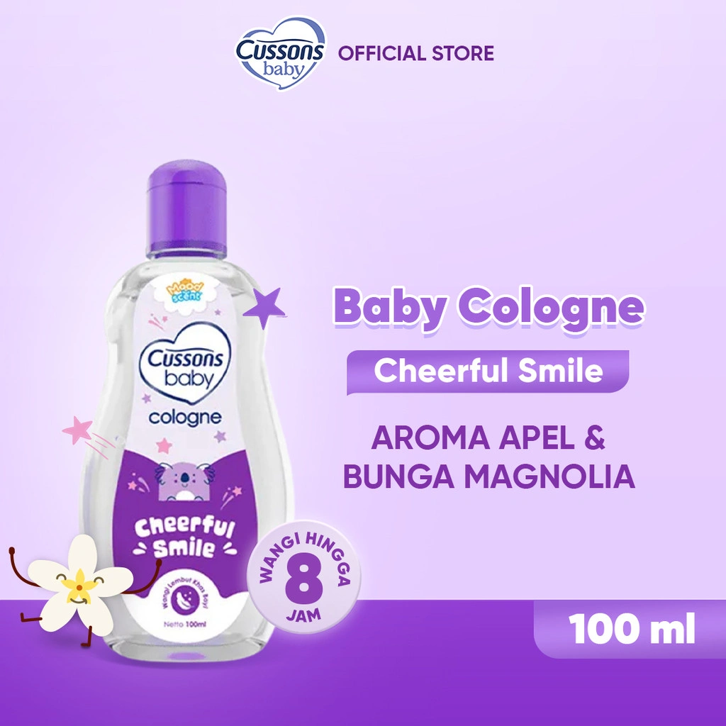 Cussons Baby Cologne Cheerful Smile - Minyak Wangi Bayi 100ml