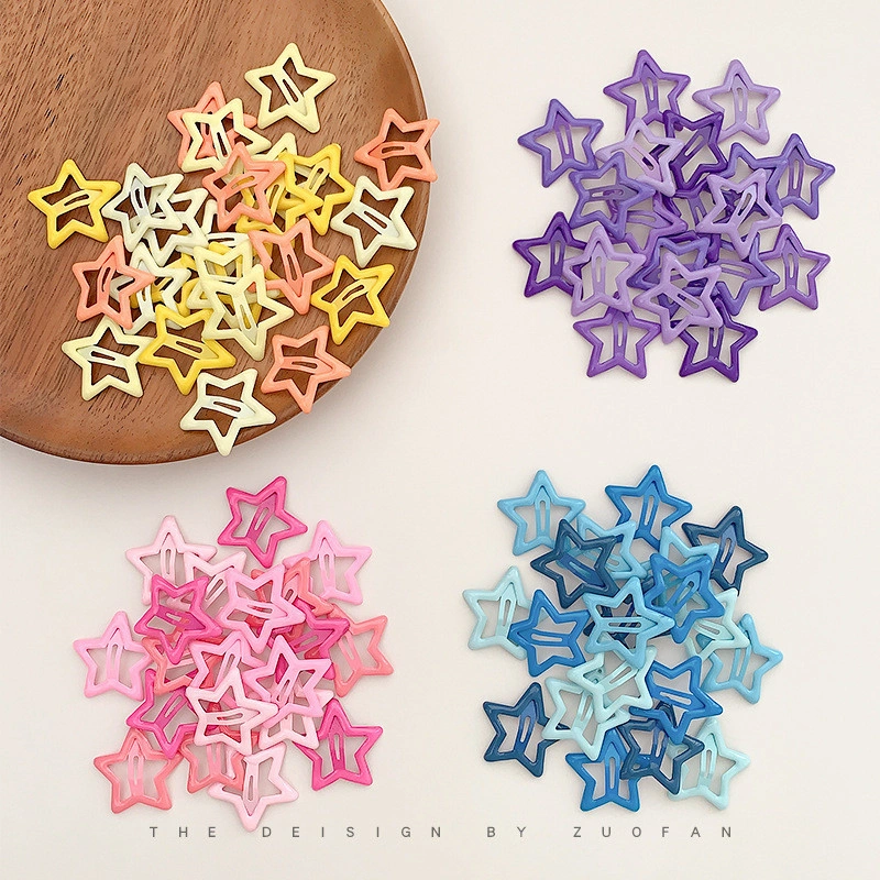 isi 50 pcs Jepit Rambut Bintang 3cm Aksesoris rambut anak banyak warna