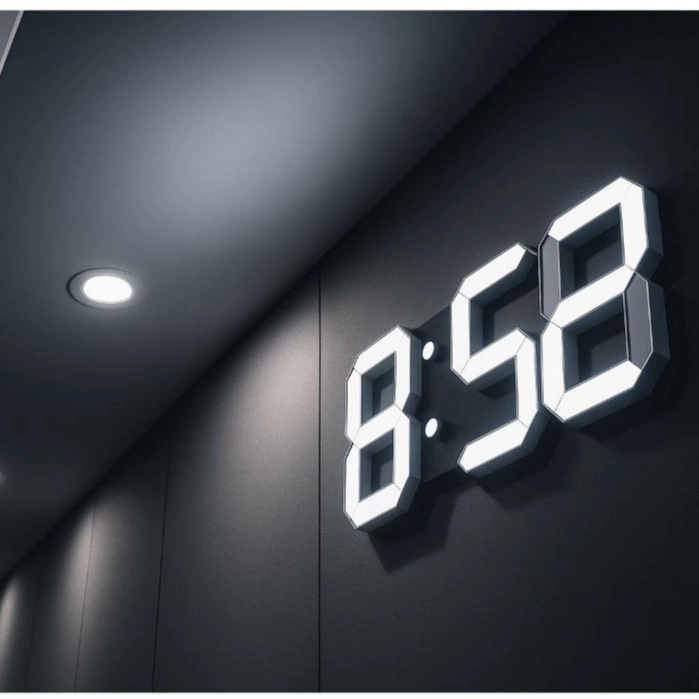 Jam Dinding Digital Bisa Alarm 3D LED DIGITAL CLOCK Jam Meja Dinding Estetik Berkualitas