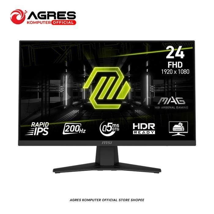 MSI GAMING MONITOR 24 INCH MAG 244F / MAG244F RAPID IPS FHD 1080P 0.5MS 200HZ 3Y
