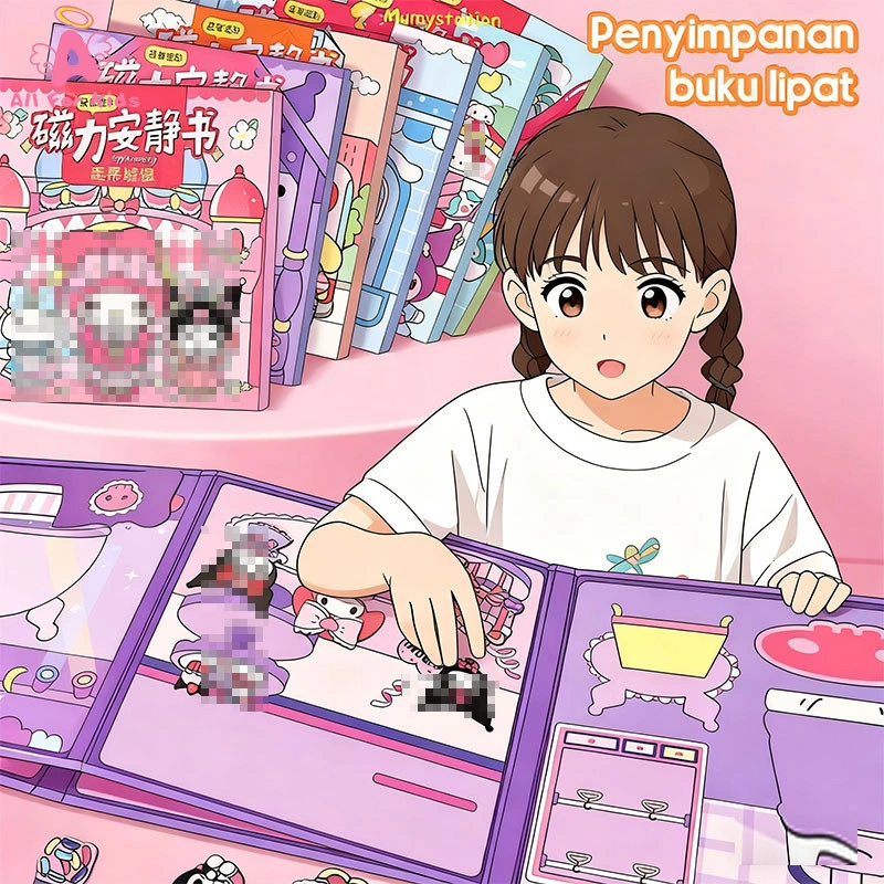 COD Quiet Book Bayi Magnet Buku Busy Book Mainan AnakKreatifitas MAGNET Magnetic Sticker Book Quite Busy Book Hadiah Anak AJW Spesial