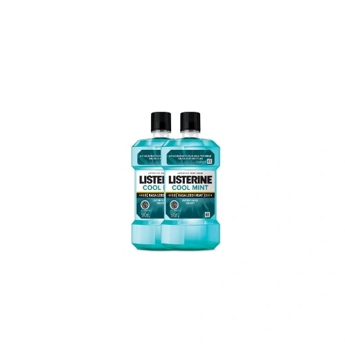 Listerine Cool Mint Mouthwash / Obat Kumur 500 ml - Isi 2