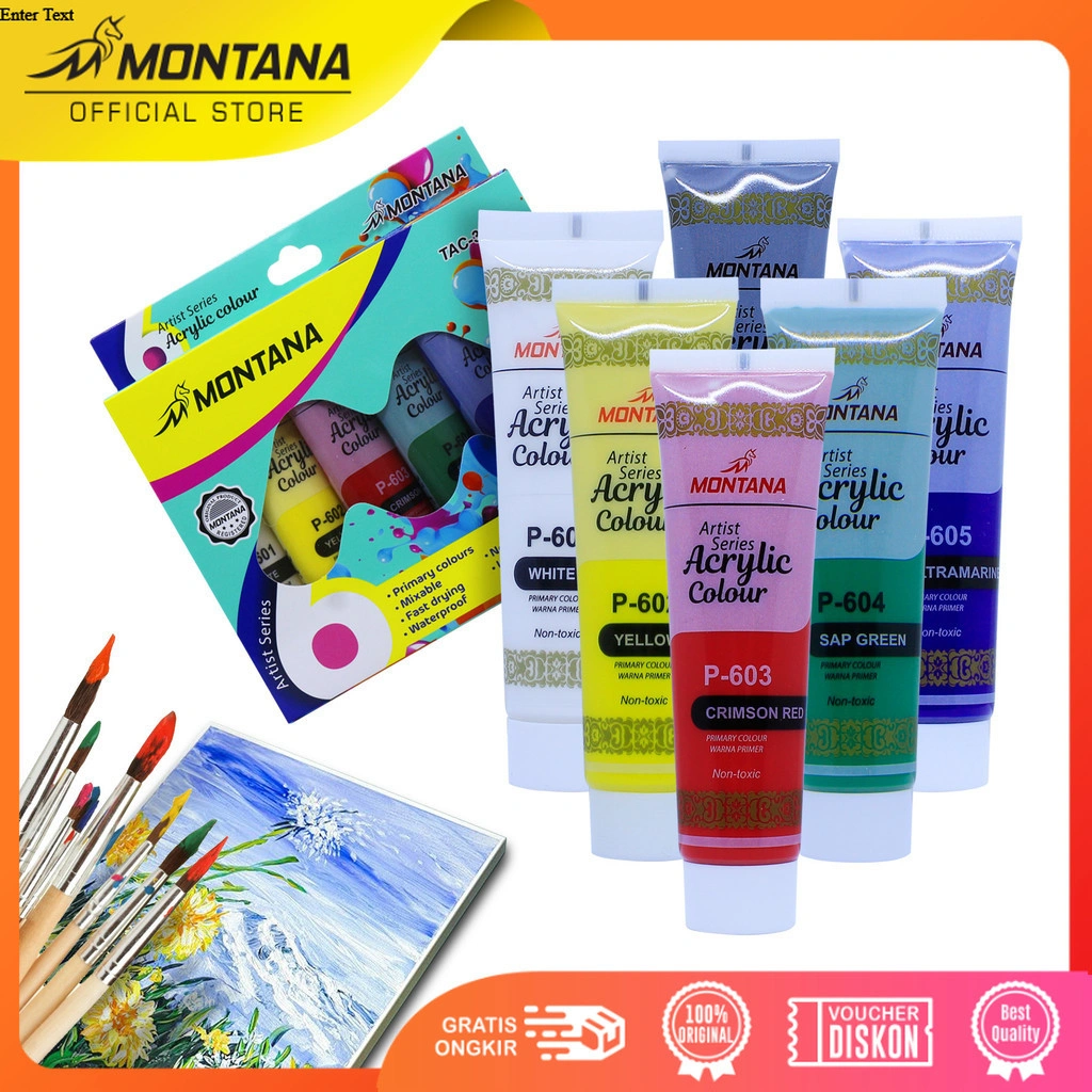 MONTANA Cat Akrilic Akrylic Color Set 6 Warna TAC-35ML