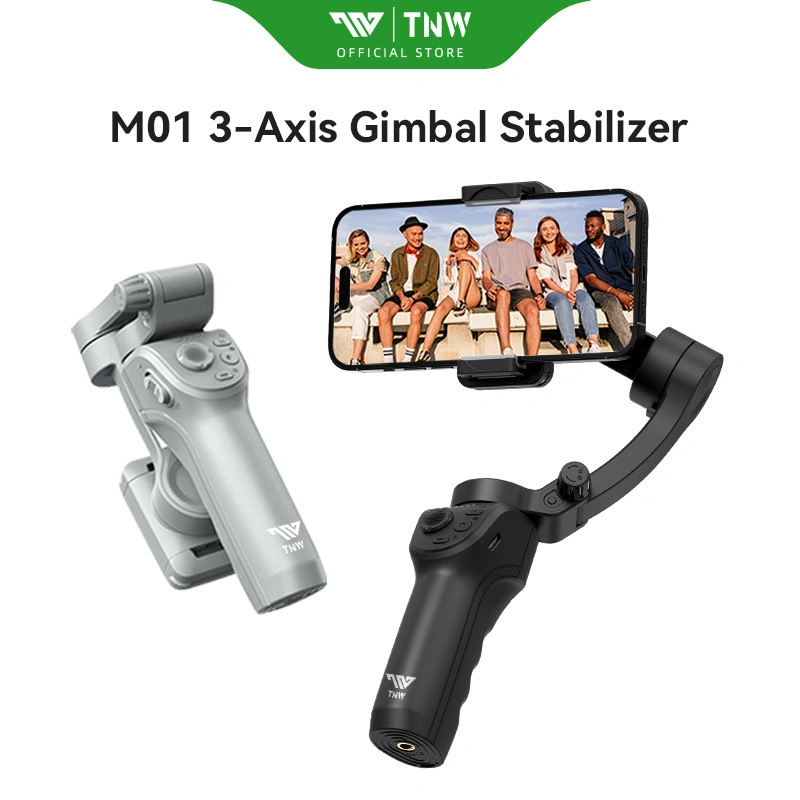 TNW M01 Pro 3 Axis Gimbal Stabilizer Auto Face Tracking Smartphone Gimbal Hp Smartphone&Action Cam