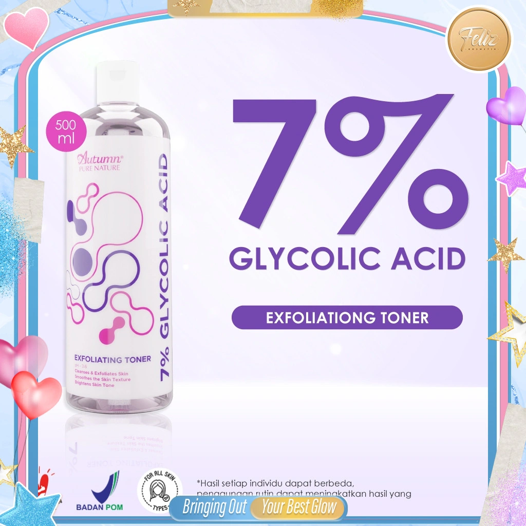 * FELIZ * AUTUMN Glycolic Acid 7% Toning Solution Exfoliating Toner (White) 500ml