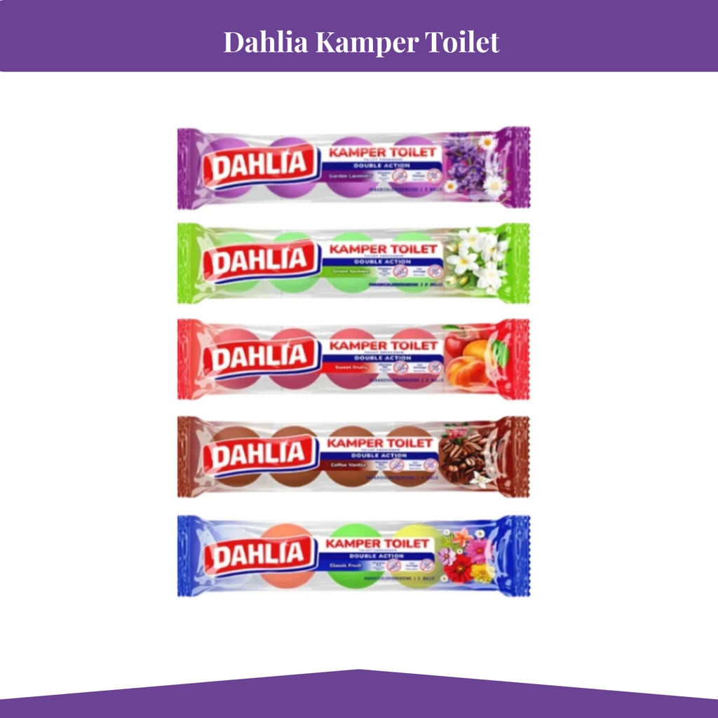 Dahlia Kamper Toilet 5pcs 200g/Pengharum Kamar Mandi