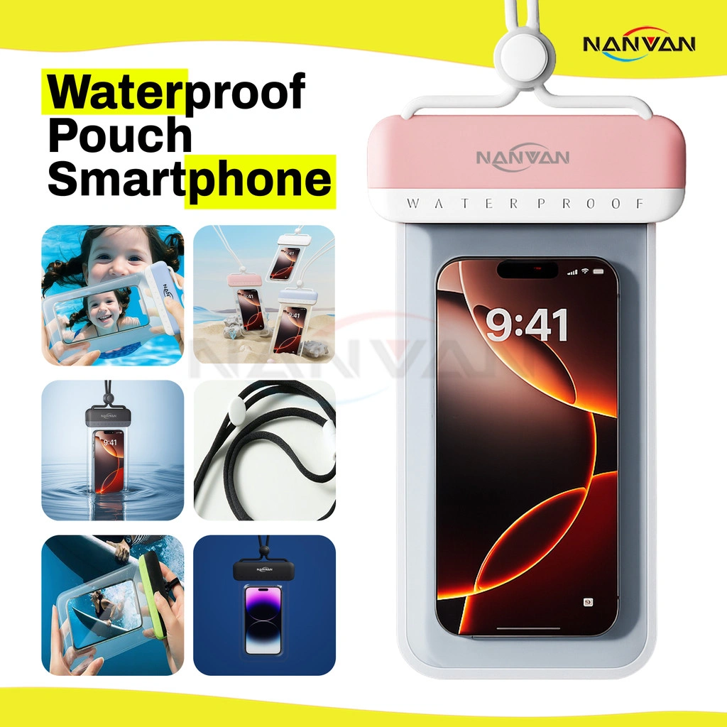 NANVAN NVN-WHP01 Casing Hp Waterproof Anti Air IPX8 - Tas Kedap Air Untuk Renang,Snorkeling,Hujan
