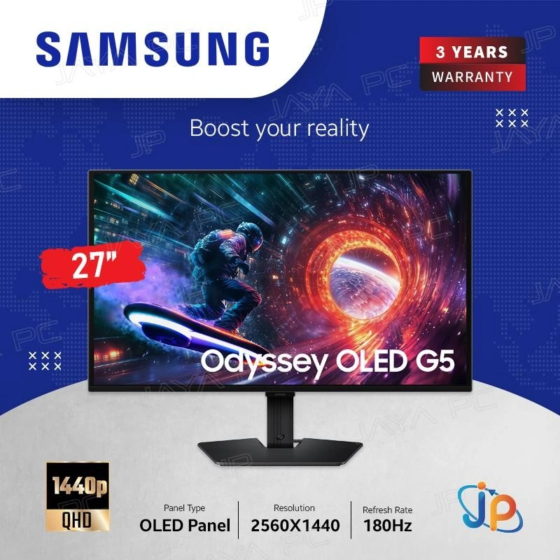 Monitor Samsung LED OLED Odyssey G5 S27FG502 - QHD 27" Inch