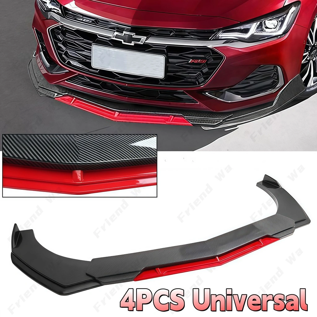 【COD】Spoiler Depan Universal, Pelat Pelindung Bawah Mobil, Pemisah Bumper Depan, Spoiler Gaya Lip - Kit Modifikasi Mobil Cocok untuk kendaraan dengan tinggi bodi antara 158 cm dan 171 cm Bumper Pelindung Sudut Tabrakan