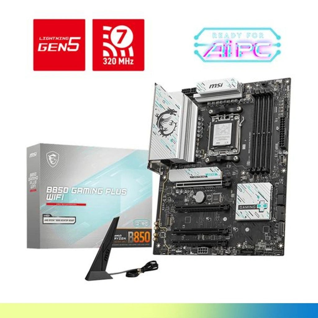MSI MOTHERBOARD ATX B850 GAMING PLUS WIFI DDR5 AM5 /AMD 3Y