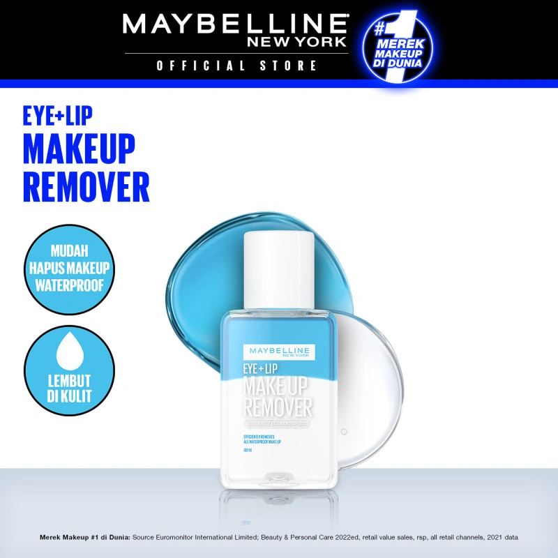 (FREE GIFT - DO NOT ORDER) Maybelline Lip & Eye Makeup Remover- 40 ml Mudah Hapus Make Up Waterproof