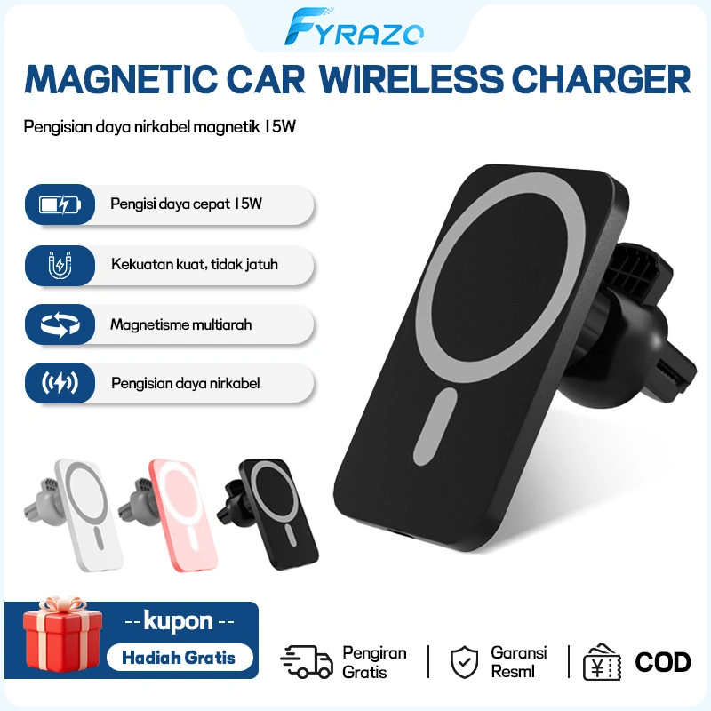 5000mAh Magsafe Magnetic wireless fast charging Stasiun HP Magnetik untuk Mobil