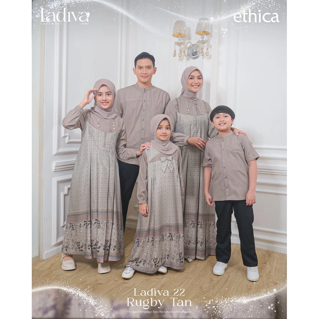 Ethica | Ladiva 22 Rugby Tan Sarimbit Keluarga Fashion Muslim Terbaru