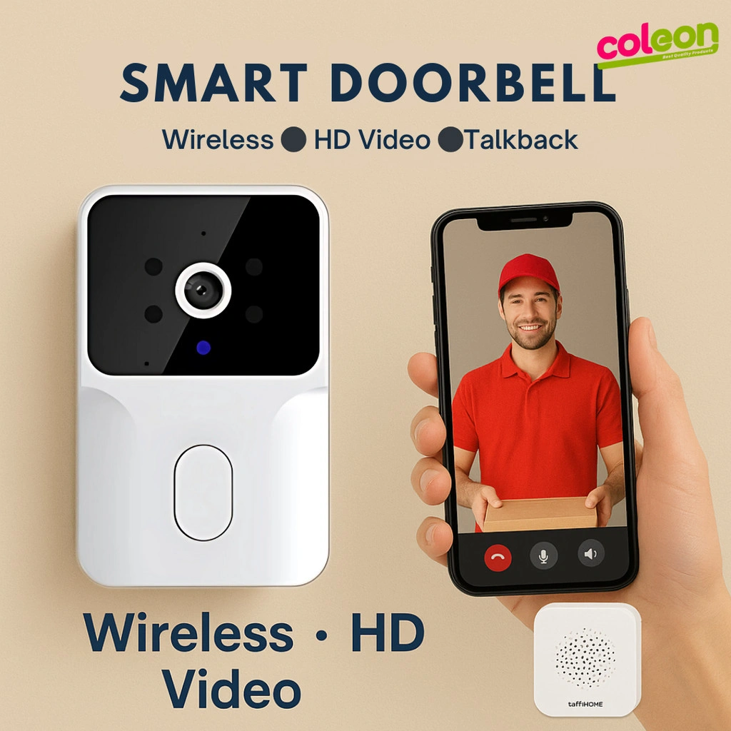 Wireless Smart Camera Doorbell - Bel Rumah Wireless Kamera WIFI Video Doorbell Smart Door Bell Kamera