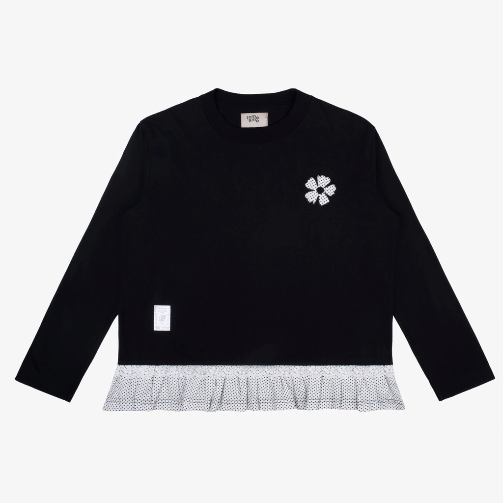 Tome Ame - Yujin Longsleeve Lace Pattern - T Shirt Lengan Panjang Motif Renda