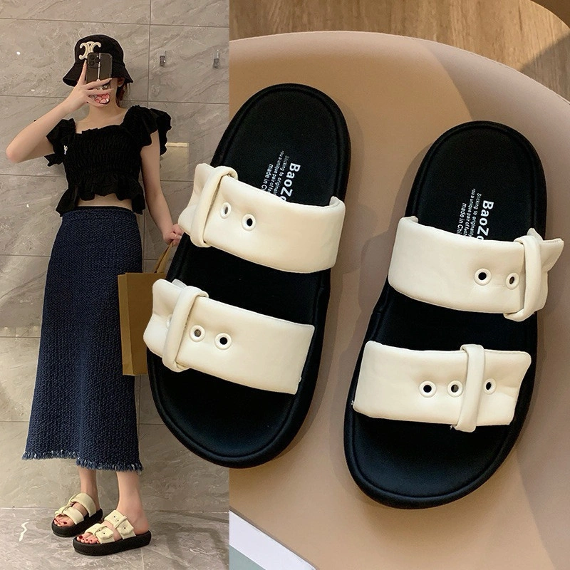 [COZY] Emma Sandal Wanita Platform Sandal Flat Fashion Premium Terbaru