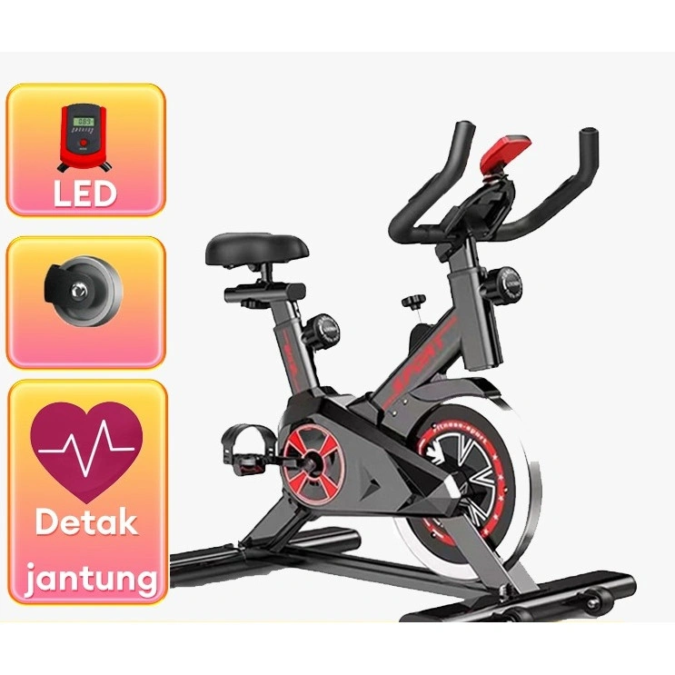 [366SP] Spinning Bike Sepeda statis Tes Detak Jantung Sepeda olahraga Exercise Bikes Berputar  Peralatan Olahraga Sangat Tenang Dalam Ruangan Sepeda