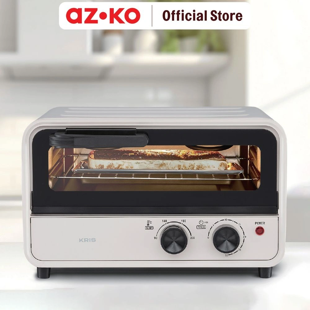 AZKO Kris 12 ltr Oven Toaster - Putih Pemanggang Makanan Panggangan Food Heater Perlengkapan Dapur Kitchen Electronic