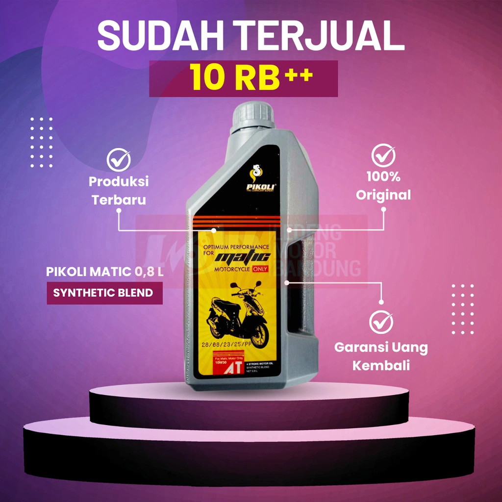 Oli Matik Pikoli Matic Synthetic Blend 800ml atau 1L