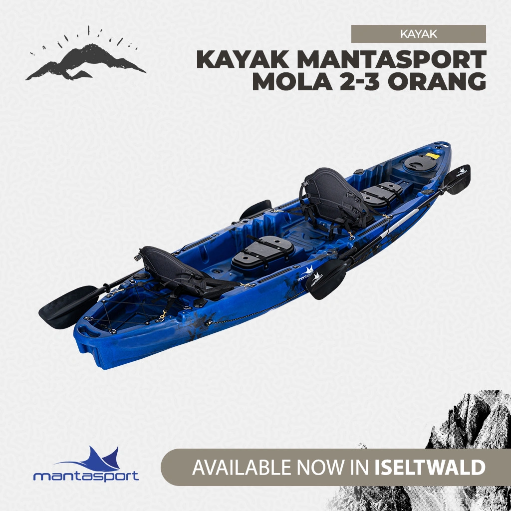 Kayak Mantasport Mola 2-3 Orang Perahu Wisata Air Free Dayung