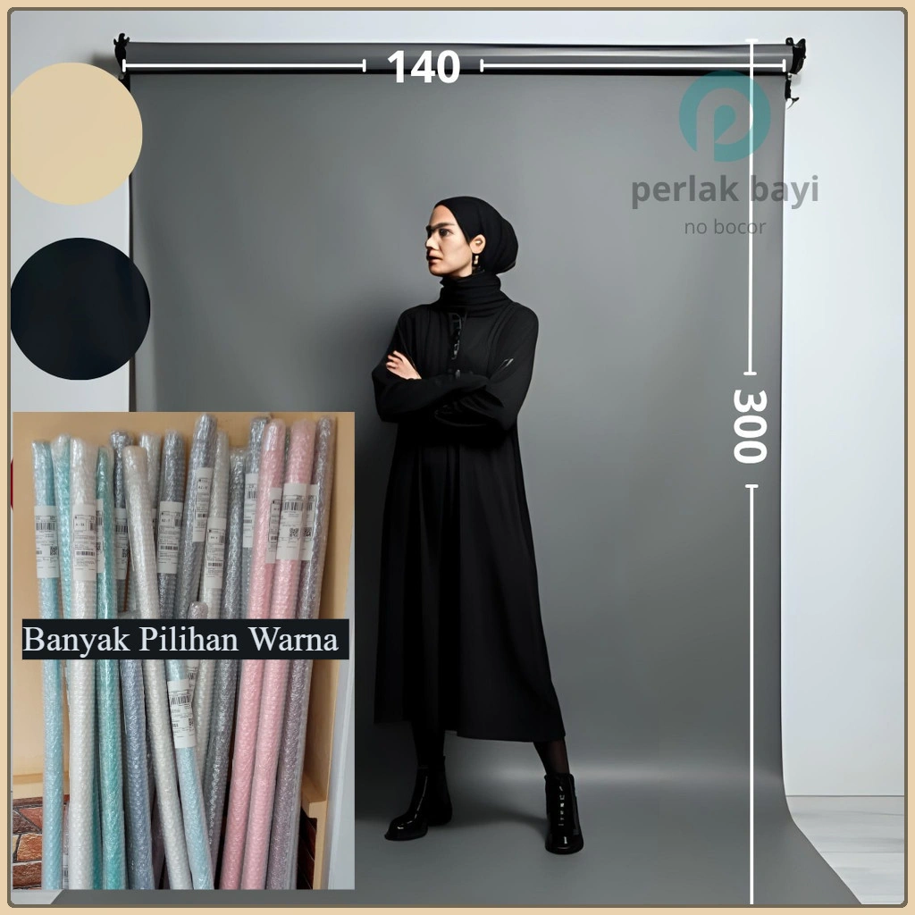 Paket Background Roller Pipa + Background Studio Foto Midio 300x140 -