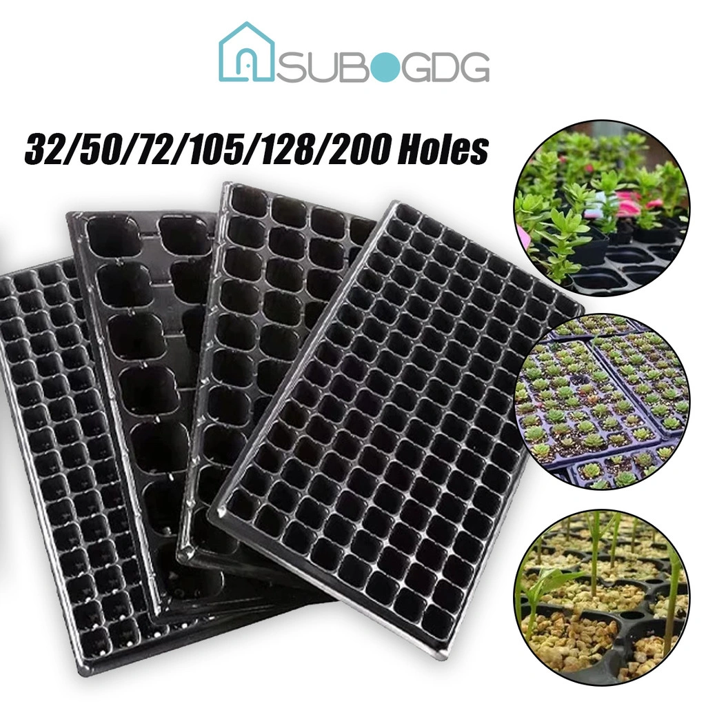 SUBOGDG 10 Pcs Tray Semai / Alat Semai Benih / Pot Hidroponik Potray 0.8mm Seedling Pot / Tray Dulang Benih Berkualitas Tinggi