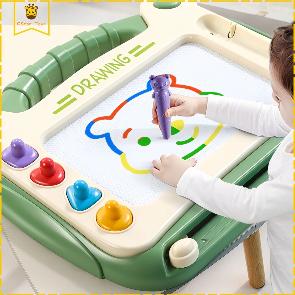 Gstar Paket Papan Gambar Magnetik Grafiti Anak, Menggambar Kreatif Desain Imut, Hadiah Anak Kreatif Mainan Edukatif
