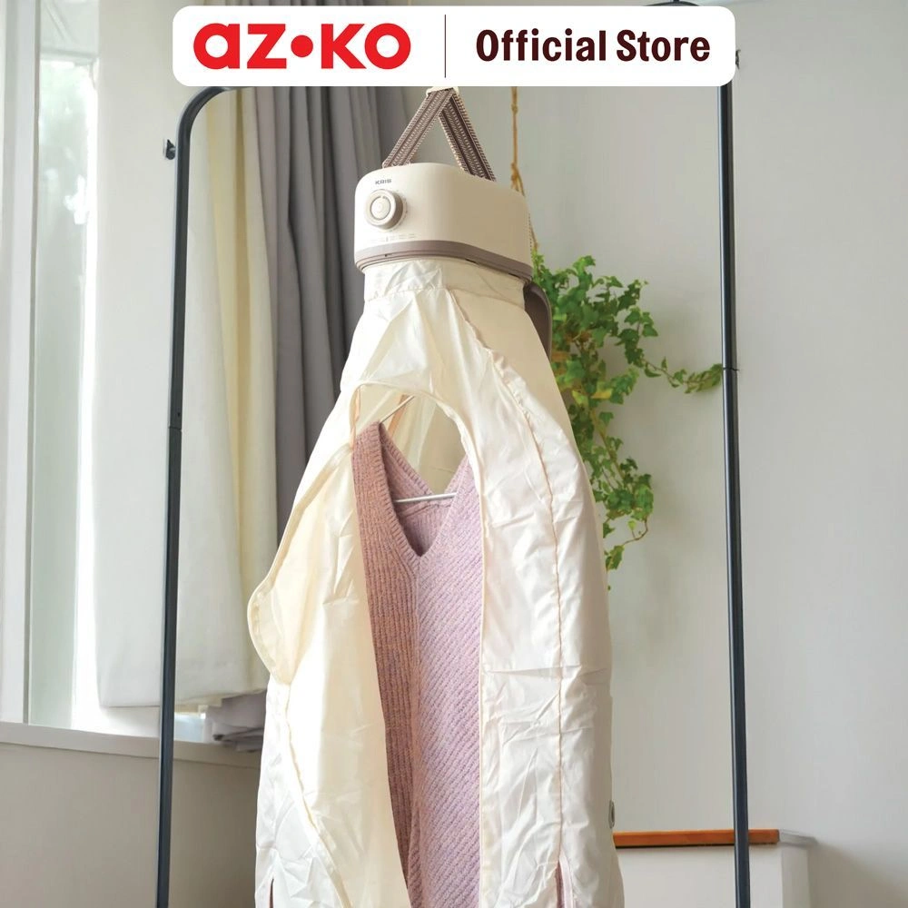 AZKO Kris Pengering Pakaian Elektrik 600 watt - Krem Beige Mini Clothes Dryer Alat Dryer Gantung Pengering Listrik Portable Garment Dryer
