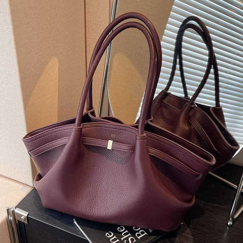 Tote Bag Casual Minimalis Kapasitas Besar Shoulder Bag