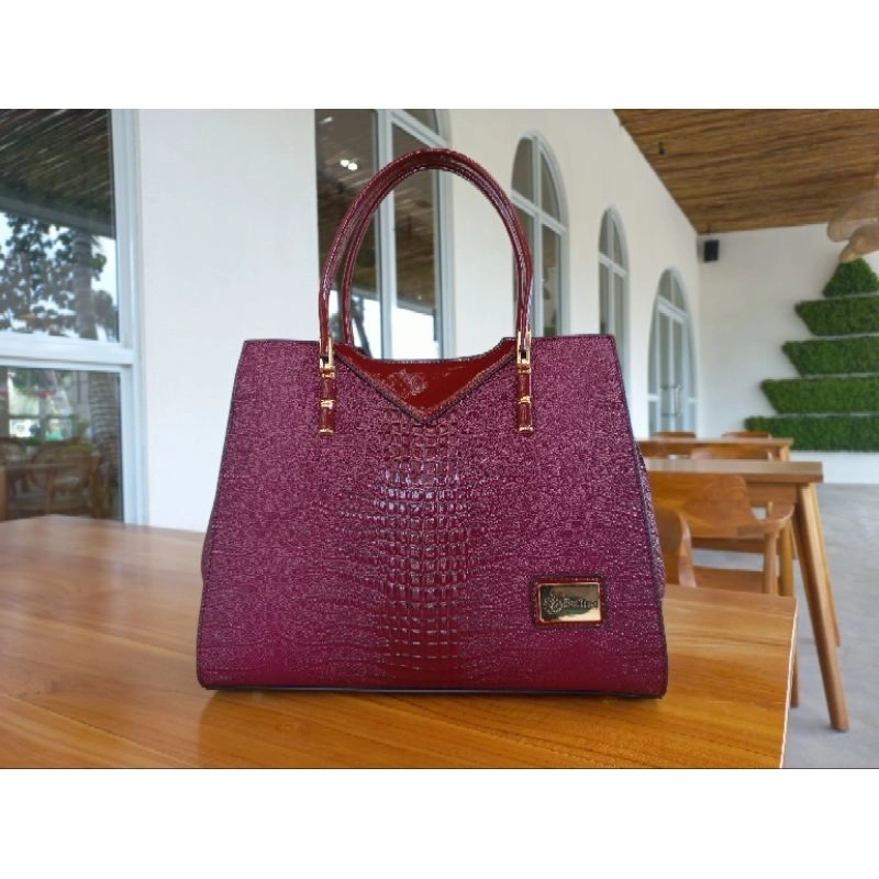Defino Morena 3421 ( tas nya ready stok ya kk ) Tas Tote Bag Wanita Kulit PU Tas Croco Tas Best seller Tas Wanita Import Tas Batam Murah