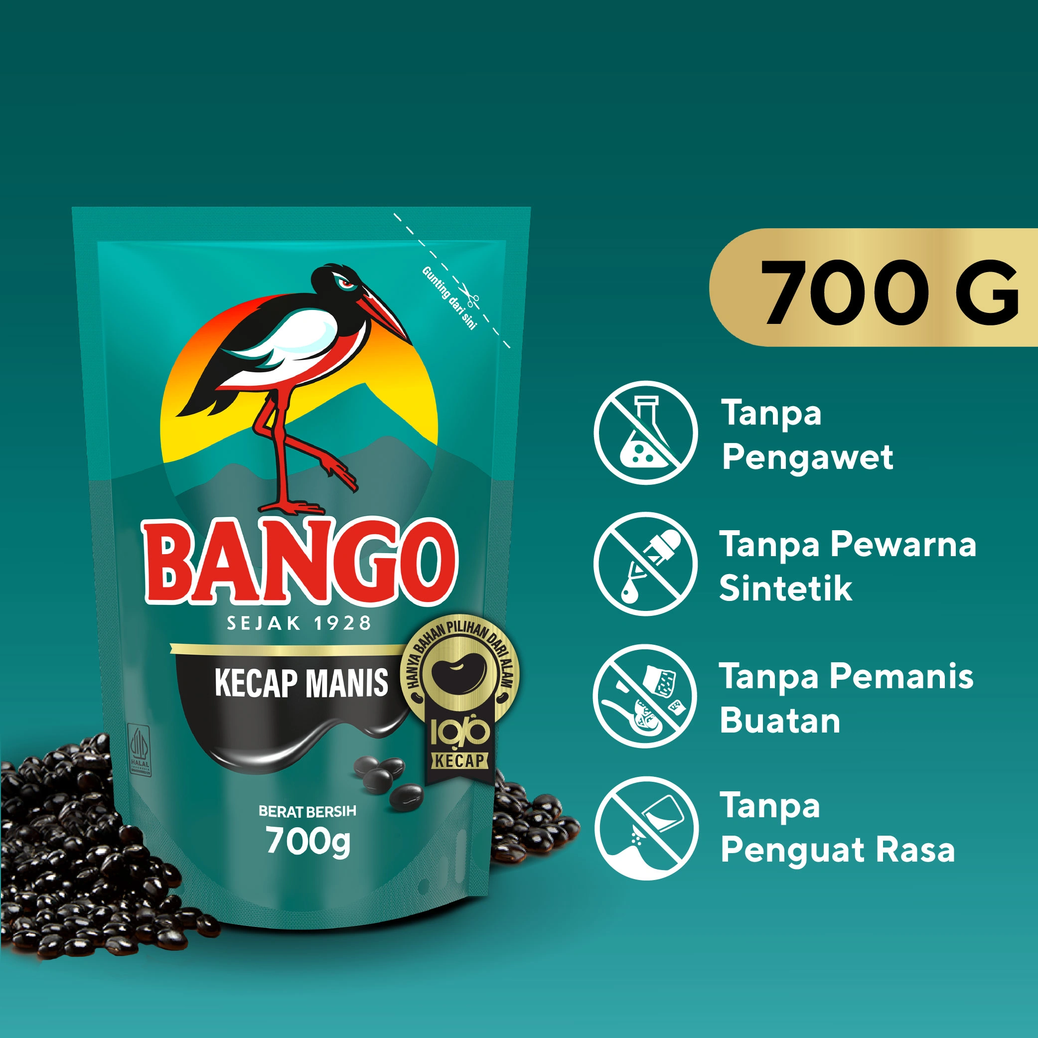 Bango Kecap Manis Refill Pouch Besar 700G