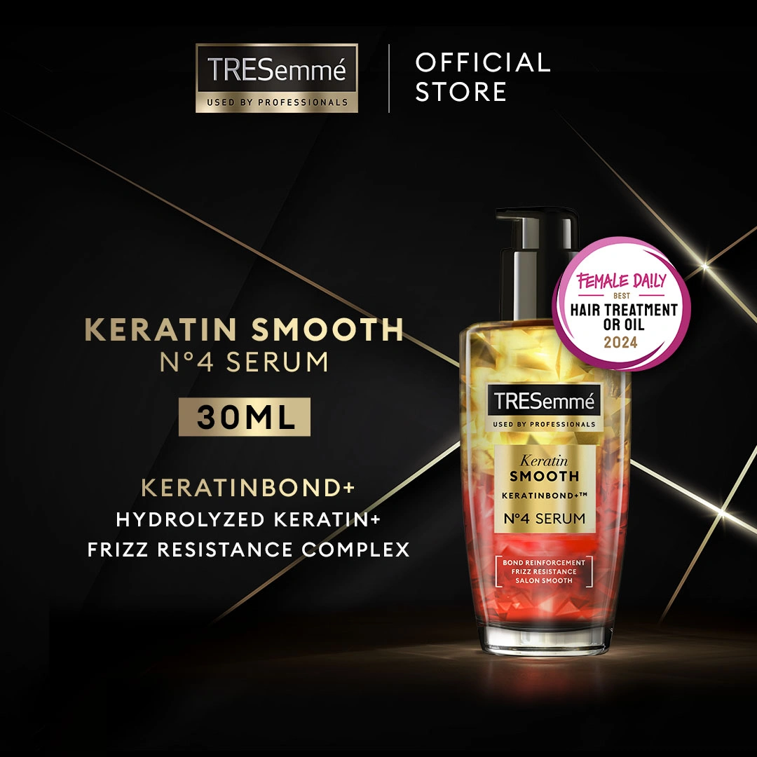 TRESemme Keratin Smooth Bond Building Hair Serum Hair Oil Perawatan Rambut Lembut ala Salon Mini Travel Pack 30ml