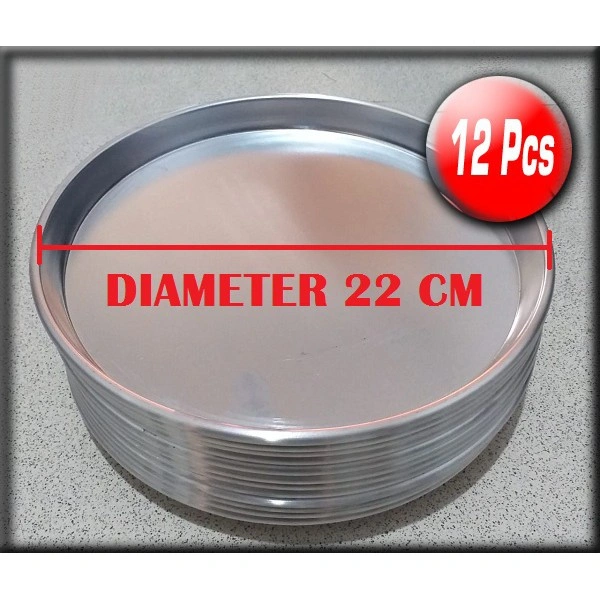 Loyang Pizza Diameter 22 CM ( 1 Lusin / 12 Pcs )