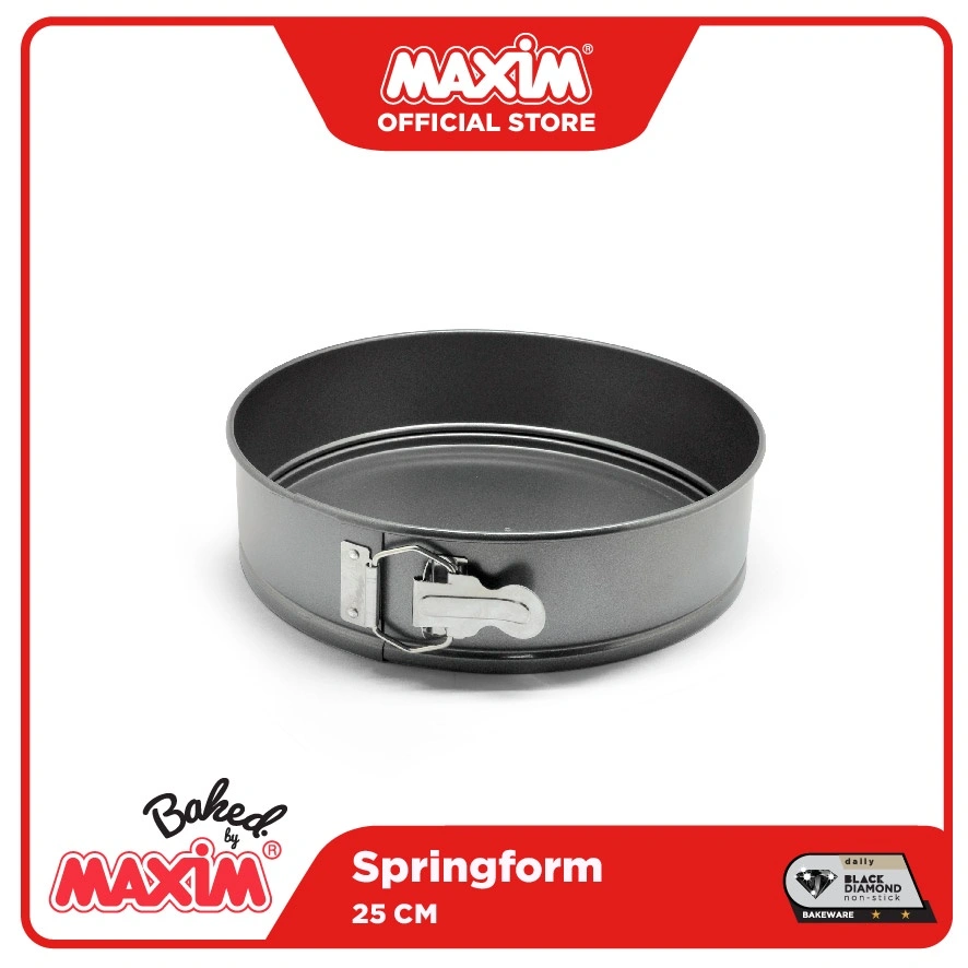 Maxim Bakeware Loyang Kue Teflon Anti Lengket 25cm Spring Form