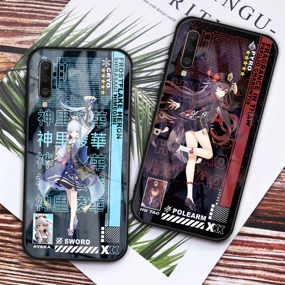 Custom Hardcase Softcase Glasscase Casing Karakter Game Genshin Impact [HP Samsung, iPhone, Oppo, Xiaomi, Redmi, Realme, Vivo, All type Smartphone]