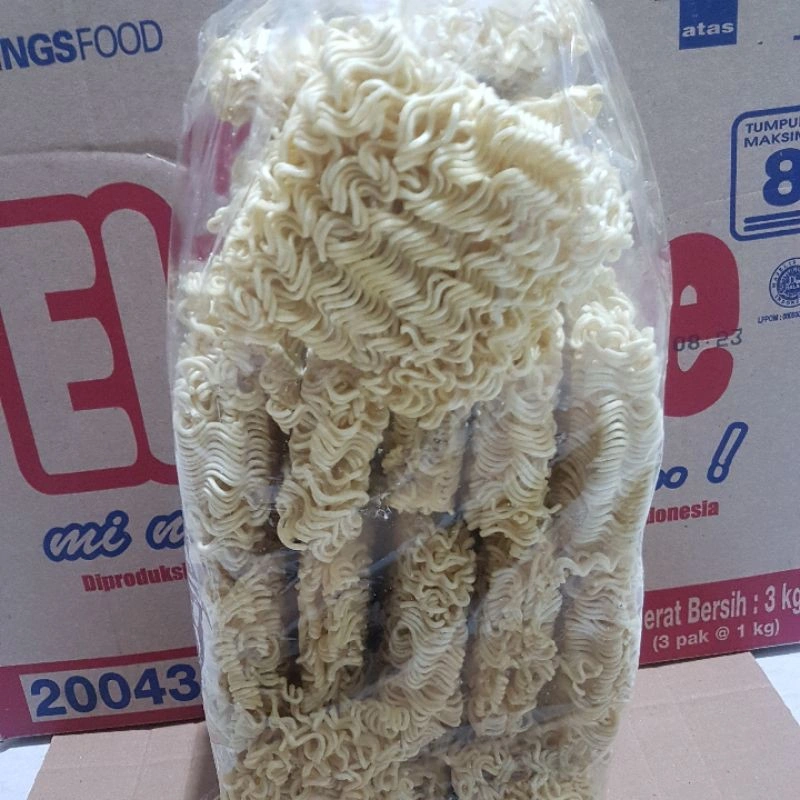 MIE KERING EKOMIE 1KG isi 15/16 keping | TERMASUK BUBBLE WRAP