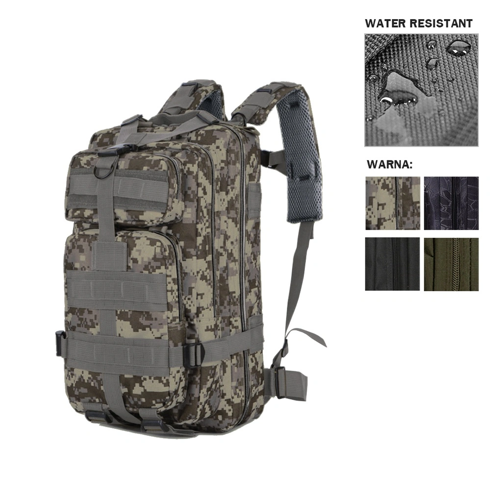 Tas Ransel Tactical Waterproof 3P Army Libanon Backpack FK9251